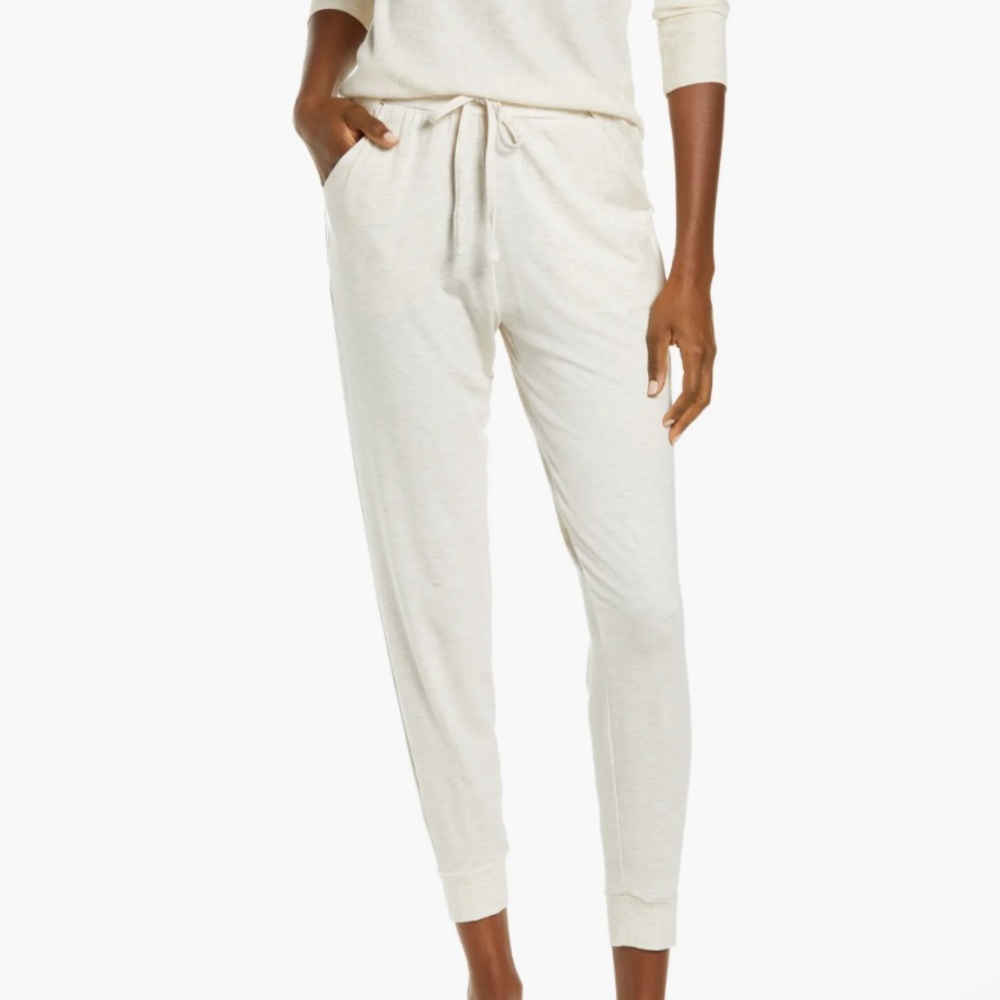 NWT Tommy John Jersey Lounge Joggers in Oatmeal Heather Women’s Size Medium